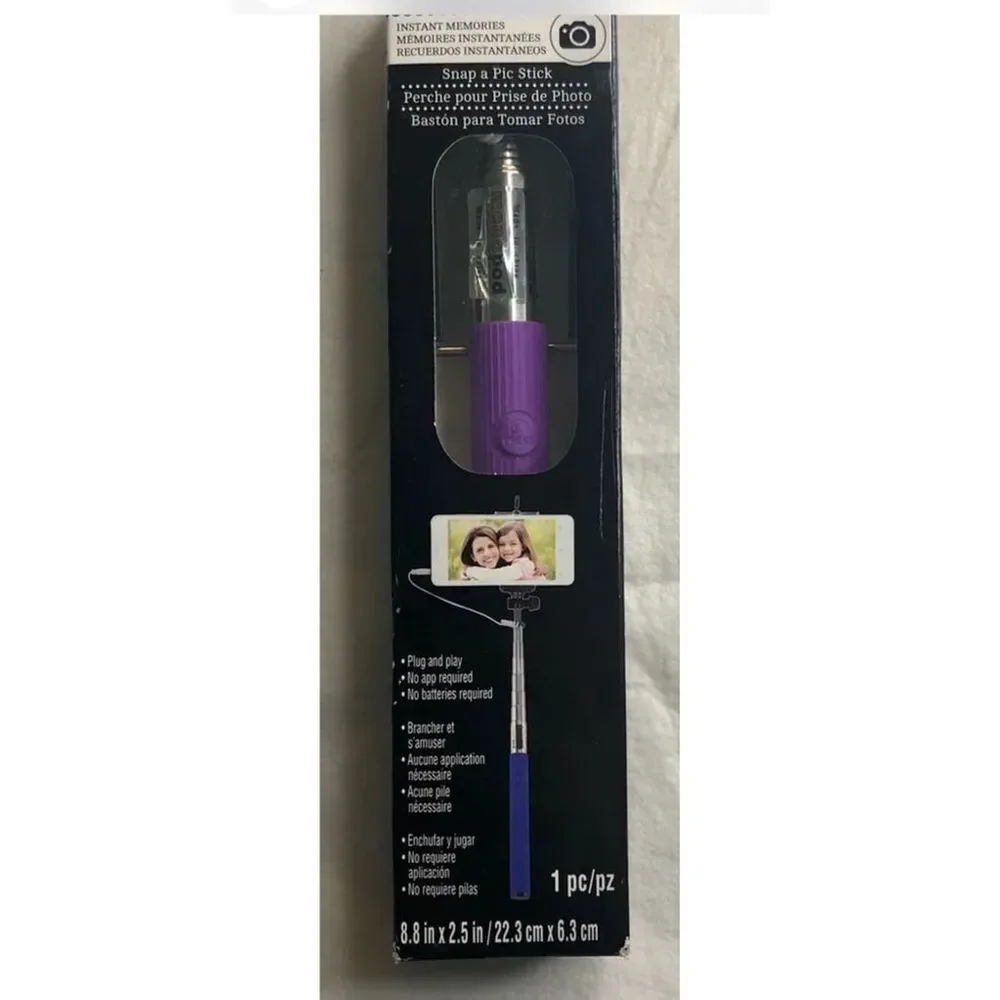Selfie Stick by Recollections Snap A Picture Photo Stick ~Purple~